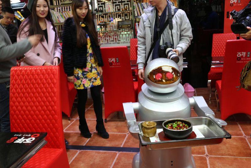 Restaurant at Chunxi Road in Chengdu, China via Getty